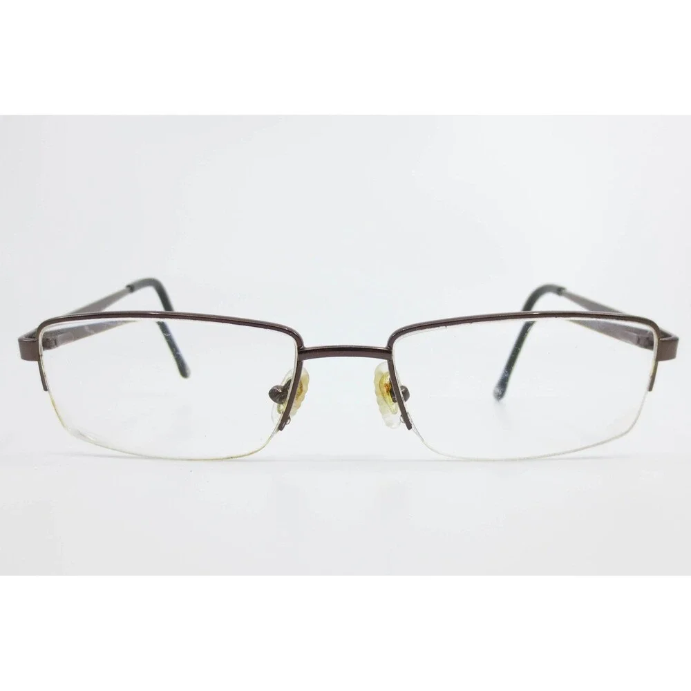 Champion CU 1003 C02 Brown Rectangular Semi Rimless Eyeglasses Frames 54-18-140